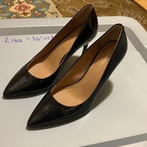 Size 8 paten leather black CK Gayle pumps